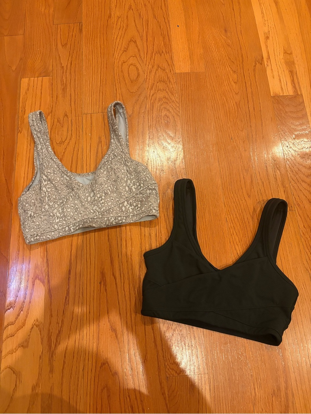 Set of 2 Varley Let's Move Grey Kellen Bras